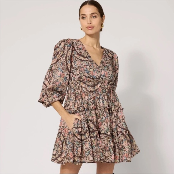 Cleobella Francesca Mini Dress in Divina Print size small - Picture 1 of 6